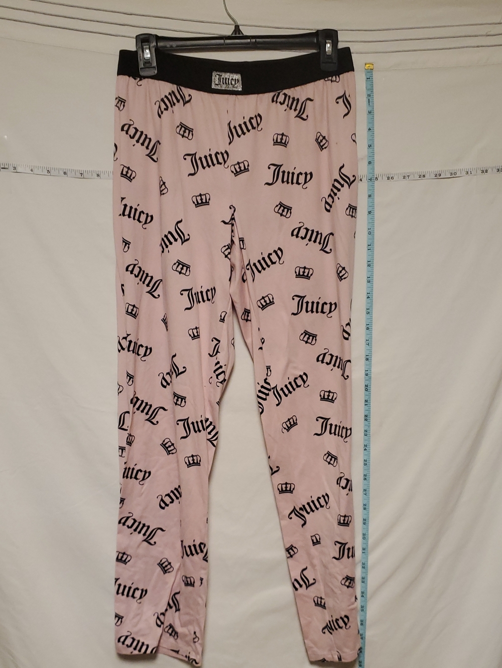 Juicy Couture Pink Logo-Print Short Sleeve Shirt & Long Pants Small - Picture 5 of 5